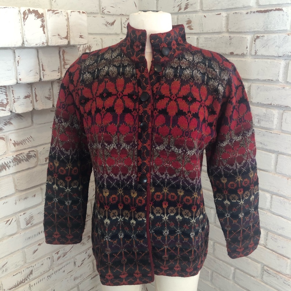 Anthropologie Intiwara Alpaca Cardigan Handmade M